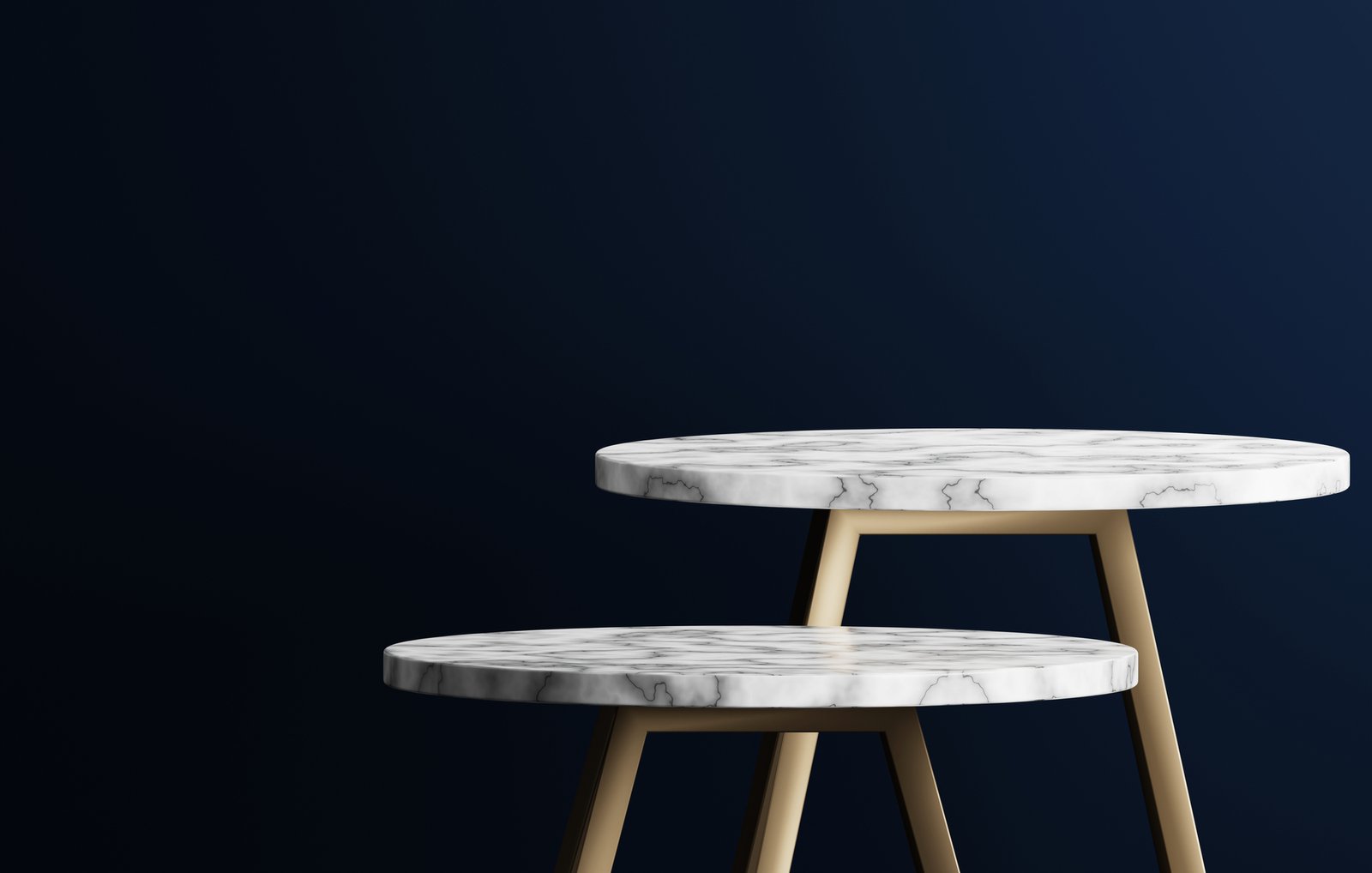 Tabel circle marble and gold edged table legs elegant and modern